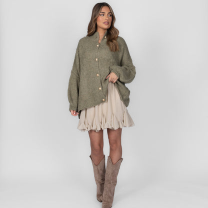 Cárdigan oversize “CozyGlam”