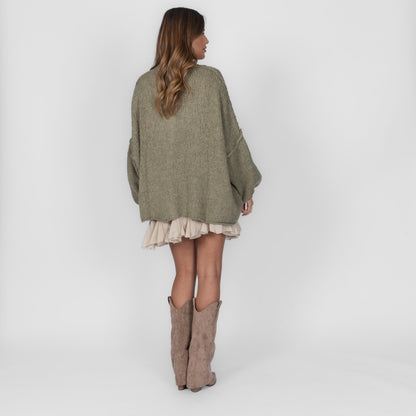 Cárdigan oversize “CozyGlam”