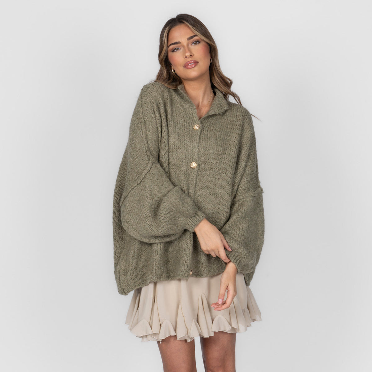 Cárdigan oversize “CozyGlam”
