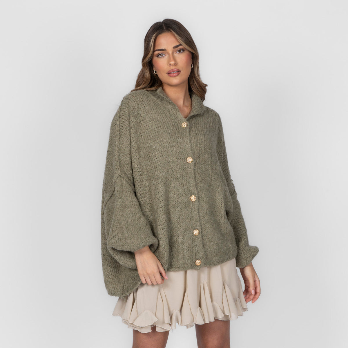 Cárdigan oversize “CozyGlam”