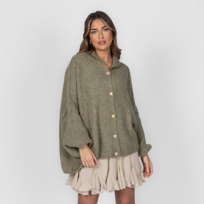 Cárdigan oversize “CozyGlam”