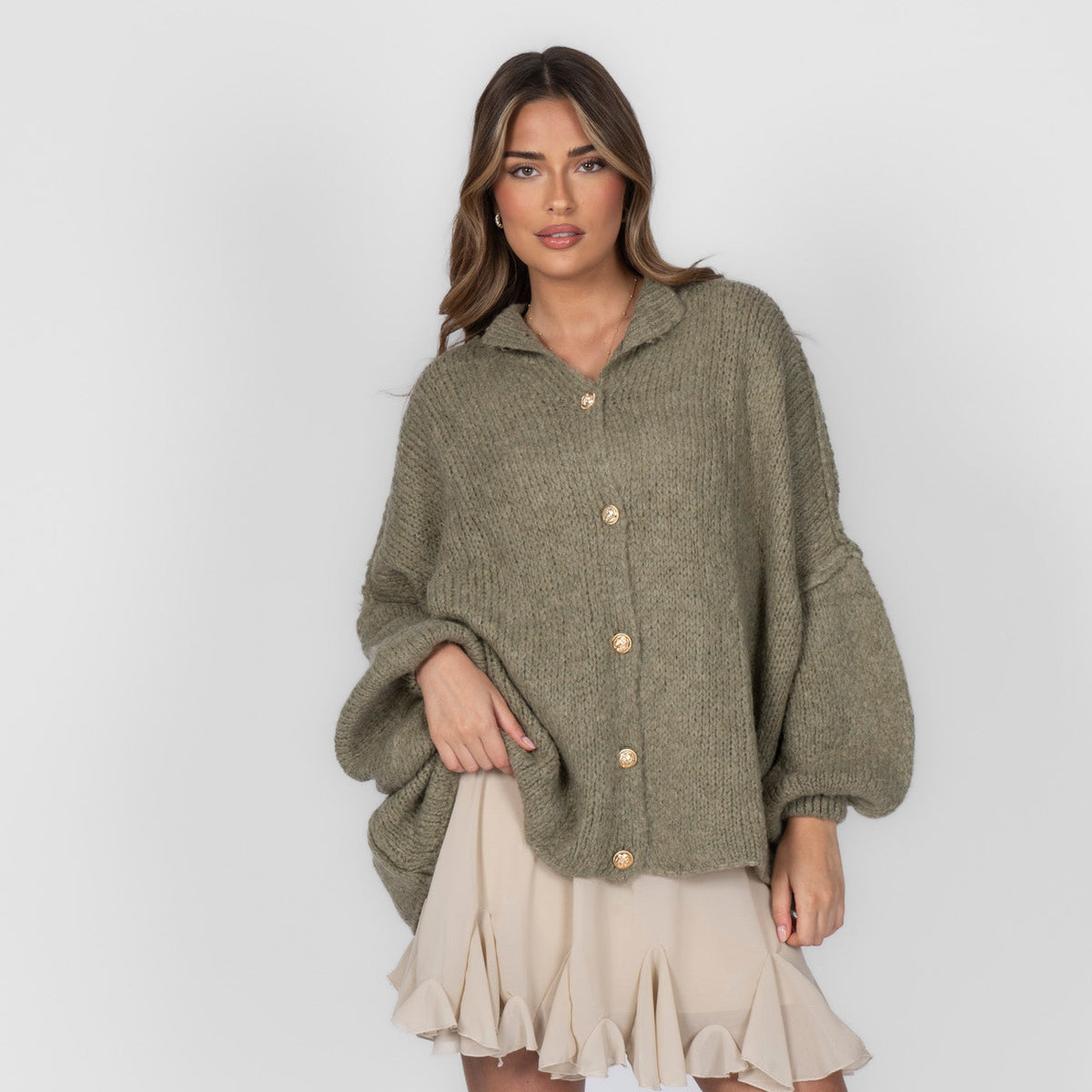 Cárdigan oversize “CozyGlam”