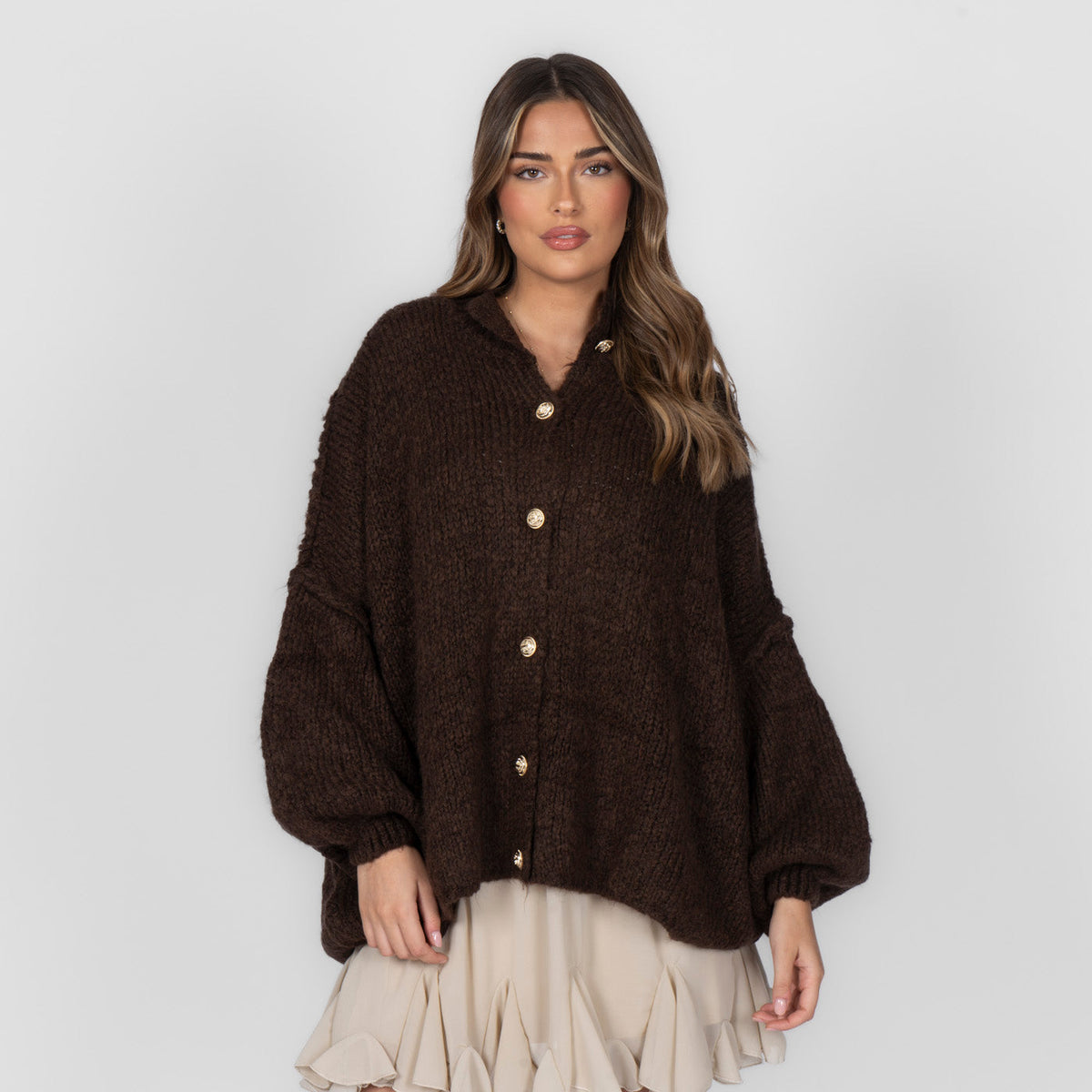 Cárdigan oversize “CozyGlam”