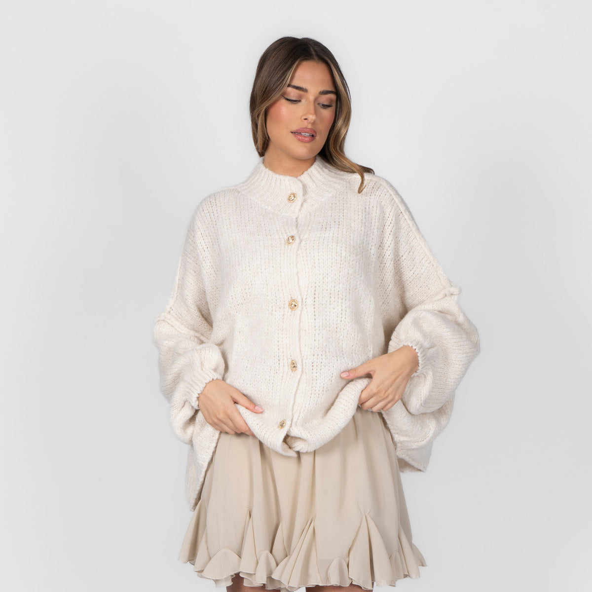 Cárdigan oversize “CozyGlam”