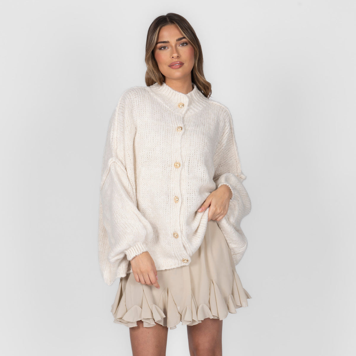 Cárdigan oversize “CozyGlam”