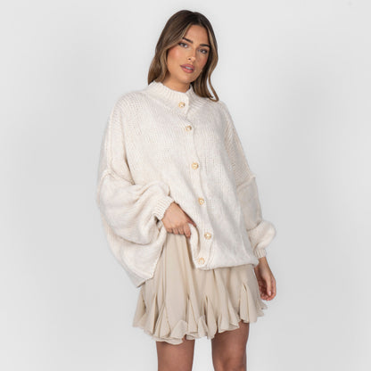Cárdigan oversize “CozyGlam”