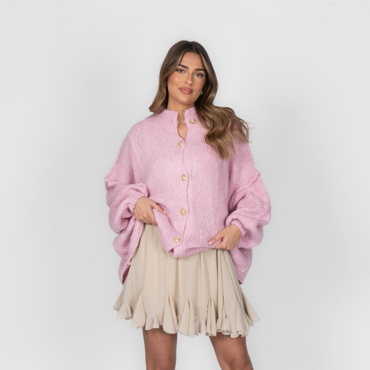 Cárdigan oversize “CozyGlam”