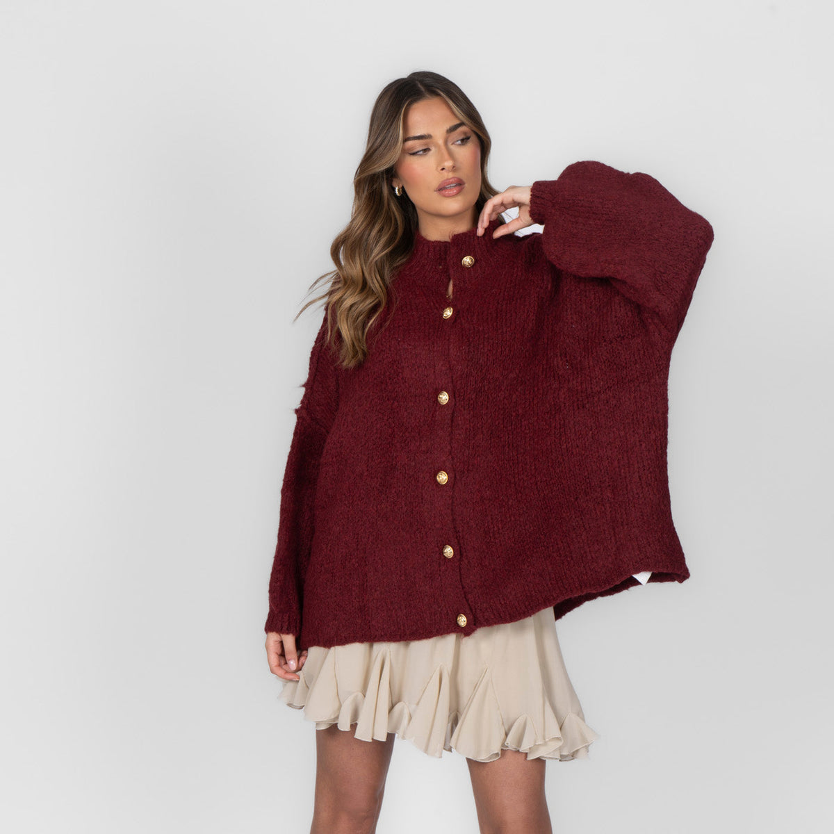 Cárdigan oversize “CozyGlam”