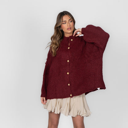 Cárdigan oversize “CozyGlam”