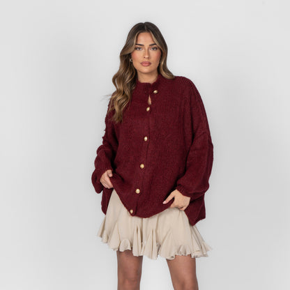 Cárdigan oversize “CozyGlam”
