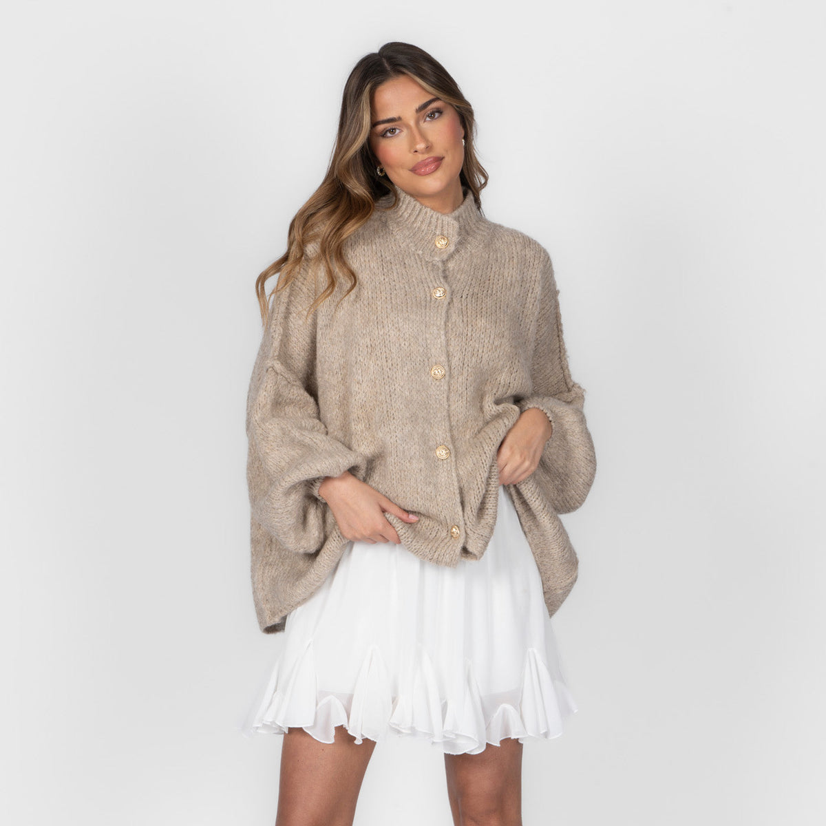 Cárdigan oversize “CozyGlam”
