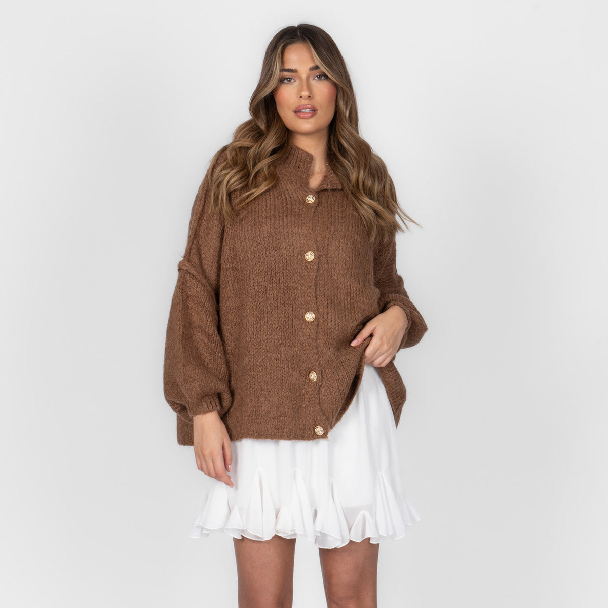Cárdigan oversize “CozyGlam”