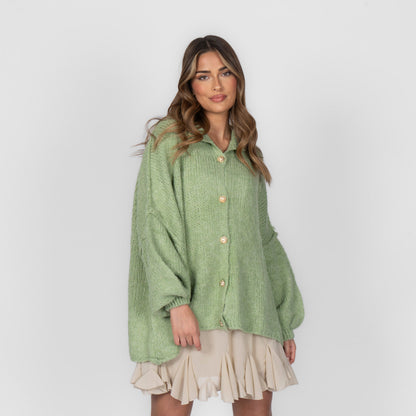Cárdigan oversize “CozyGlam”
