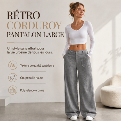 Pantalón ancho informal de mujer de corte relajado