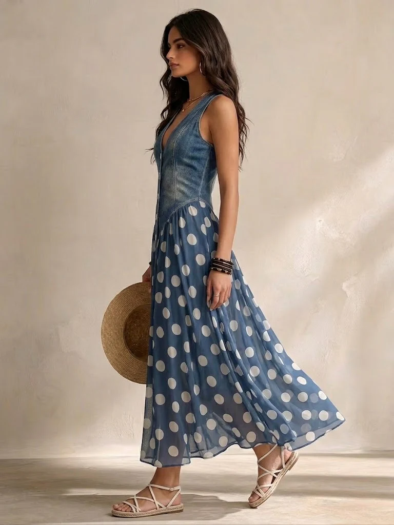 Vestido Maxi Vaquero