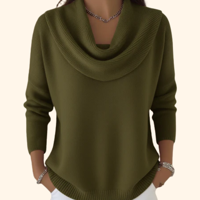 Jersey con Cuello Drapado
