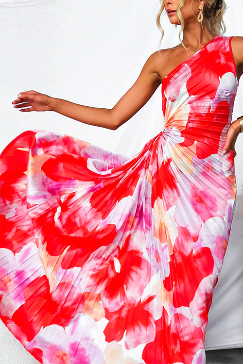 Vestido de Noche Tropical Vibrante
