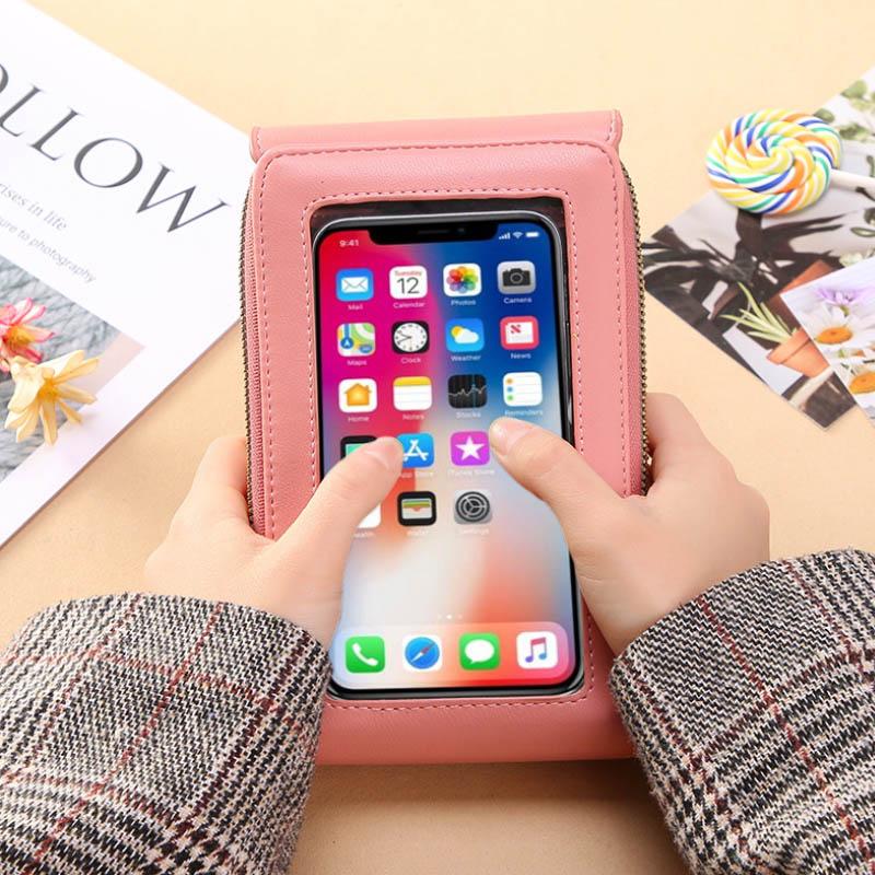Bandolera para mujer con pantalla táctil