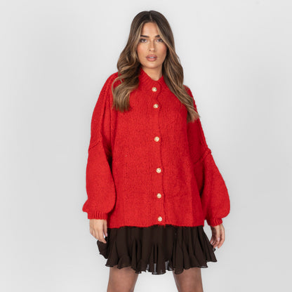 Cárdigan oversize “CozyGlam”