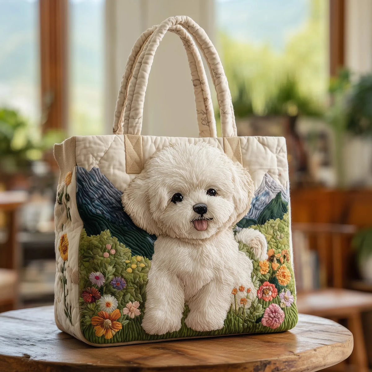 Bolso acolchado artesanal – Perro Encantado