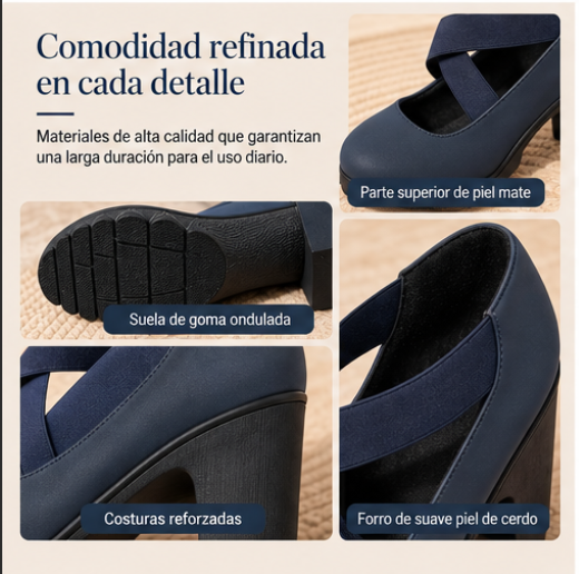 Zapatos Mary Jane para mujer con punta redonda