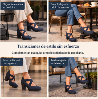 Zapatos Mary Jane para mujer con punta redonda