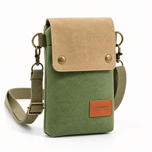 Bolso de Lona para Mujer con 3 Compartimentos