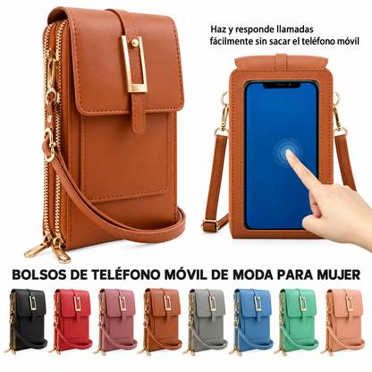 Bolso Bandolera con Pantalla Táctil para Teléfono