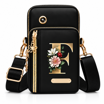 Bolso Bandolera de Nailon para Mujer con Estampado de Letra