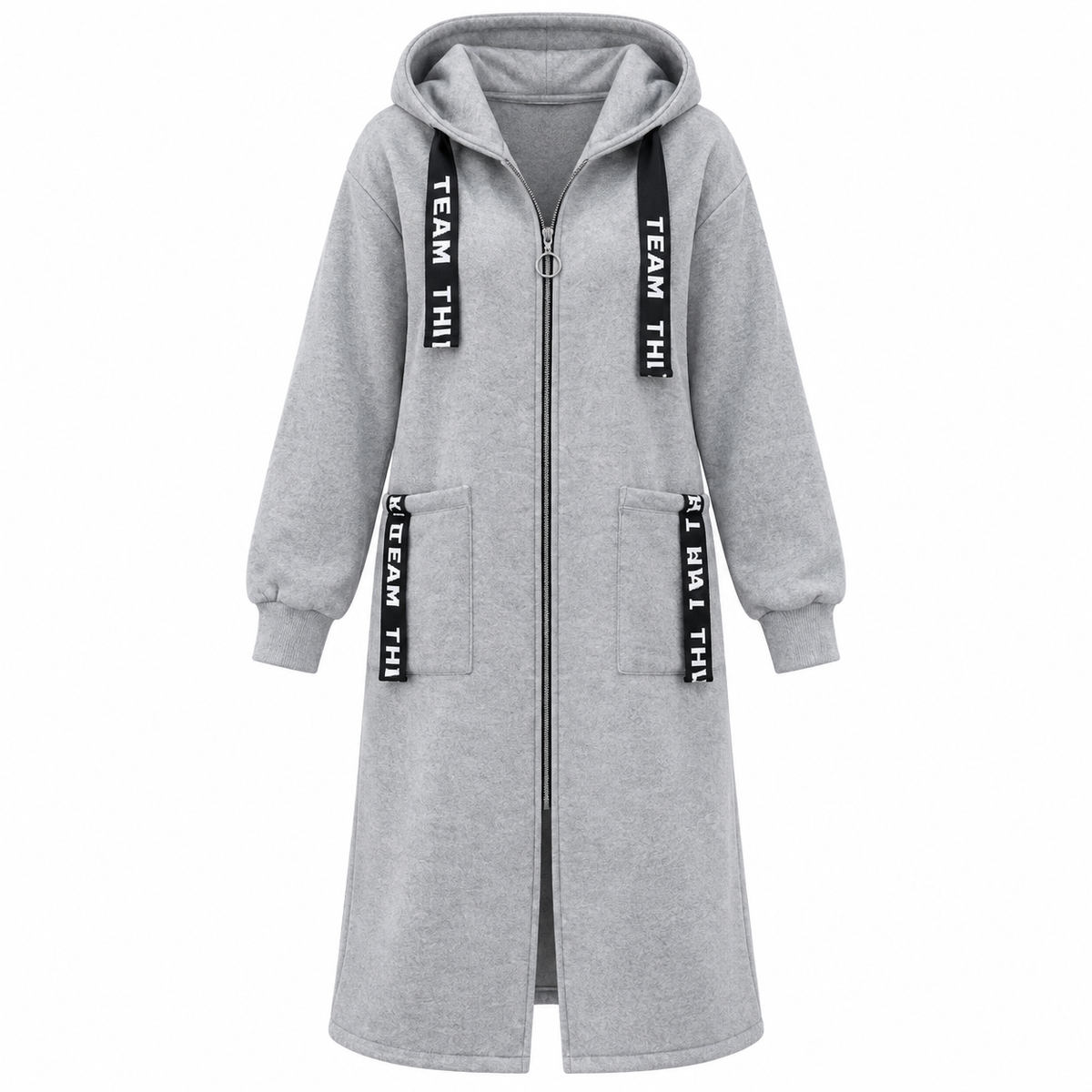 Abrigo sudadera oversize con capucha para mujer