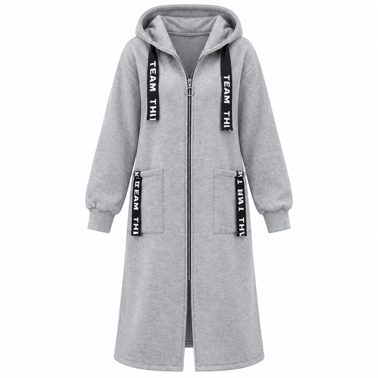 Abrigo sudadera oversize con capucha para mujer