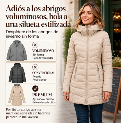 Abrigo de invierno con capucha