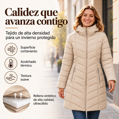 Abrigo de invierno con capucha