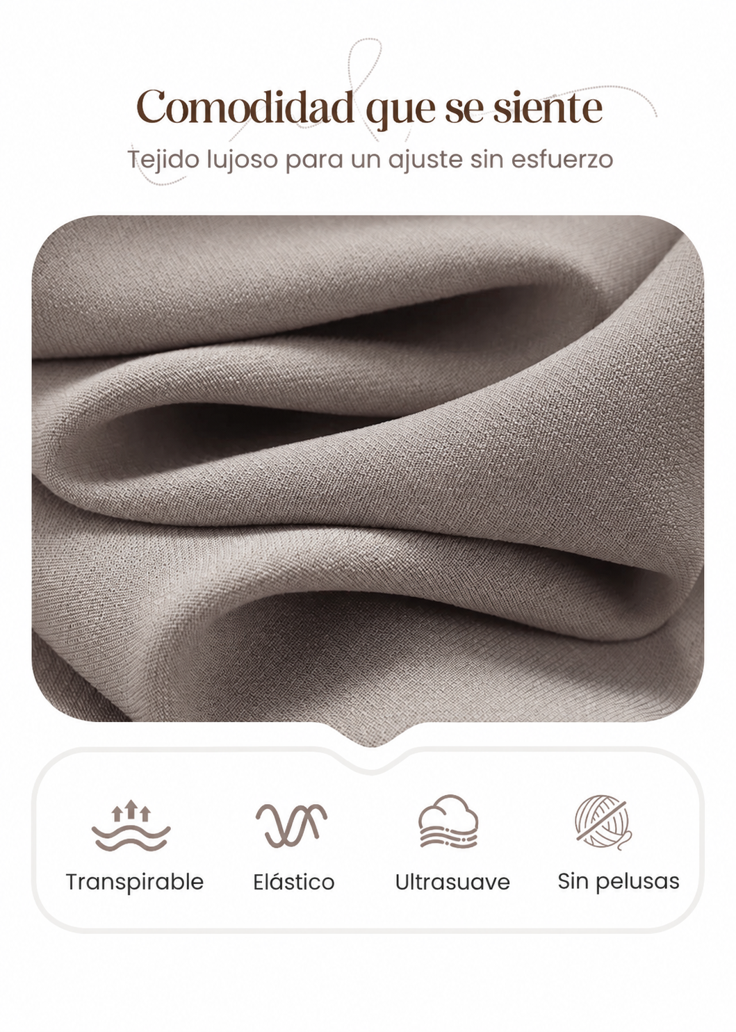Elegante conjunto de 3 piezas con cárdigan largo, top y pantalón.