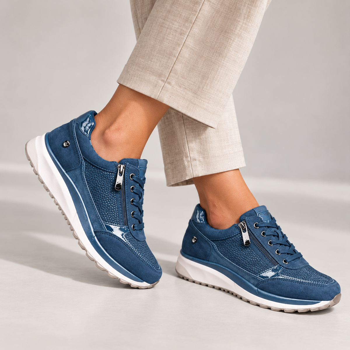 LEYRE | Zapatos Cómodos con Cremallera