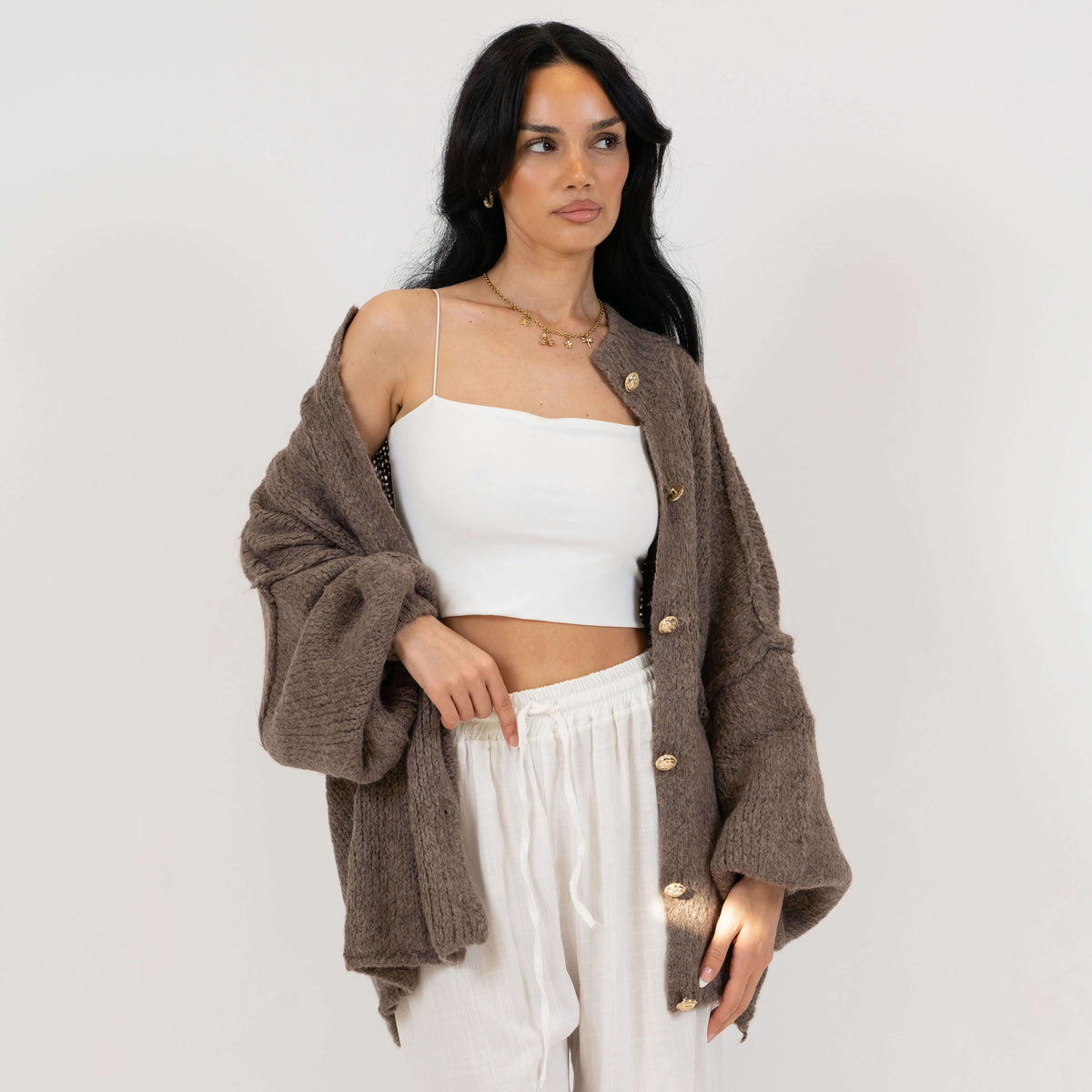 Cárdigan oversize “CozyGlam”