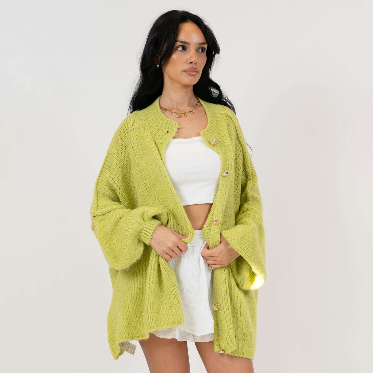 Cárdigan oversize “CozyGlam”