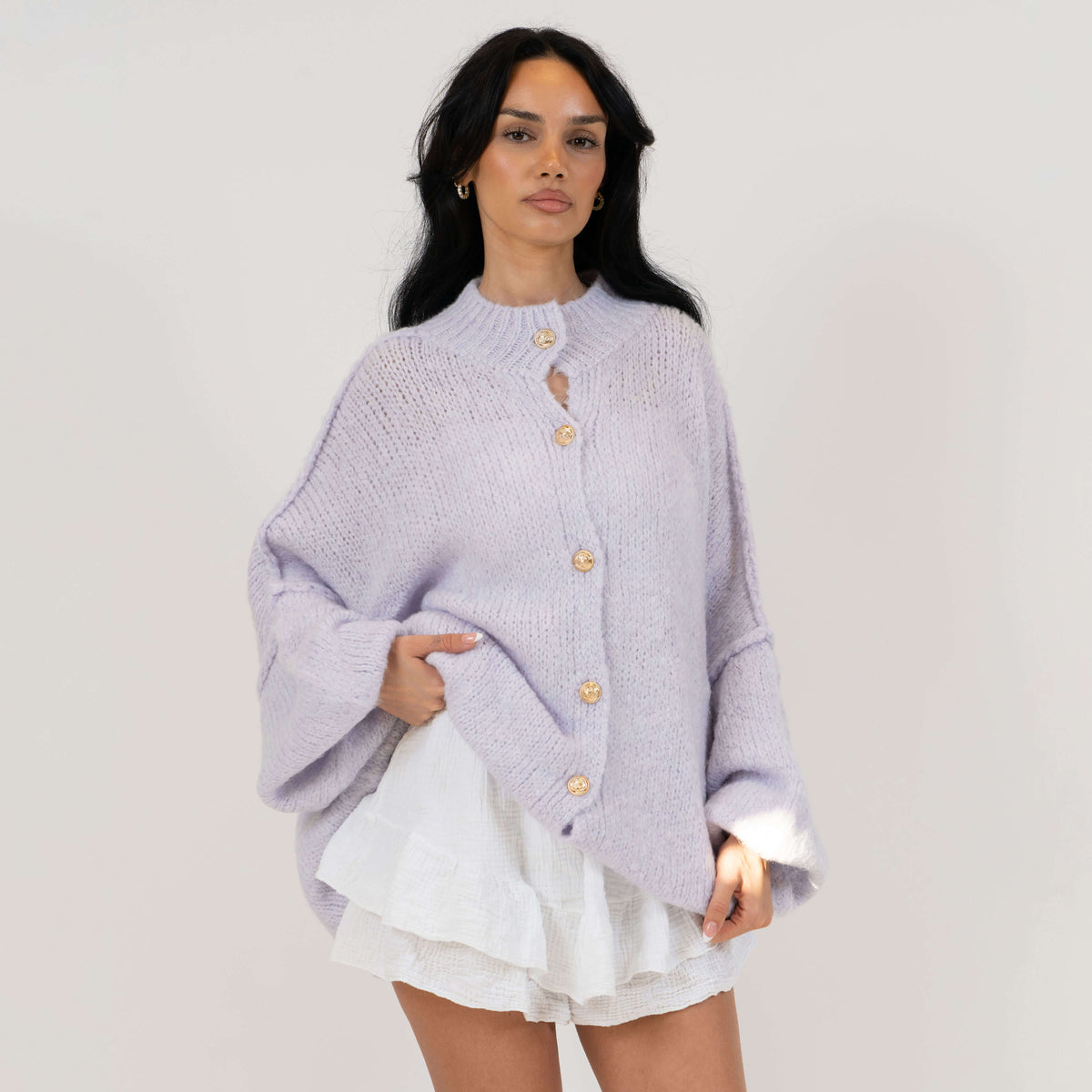 Cárdigan oversize “CozyGlam”