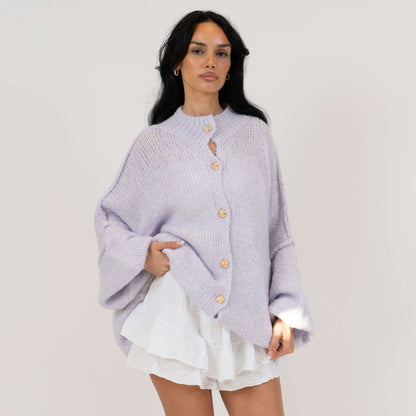 Cárdigan oversize “CozyGlam”