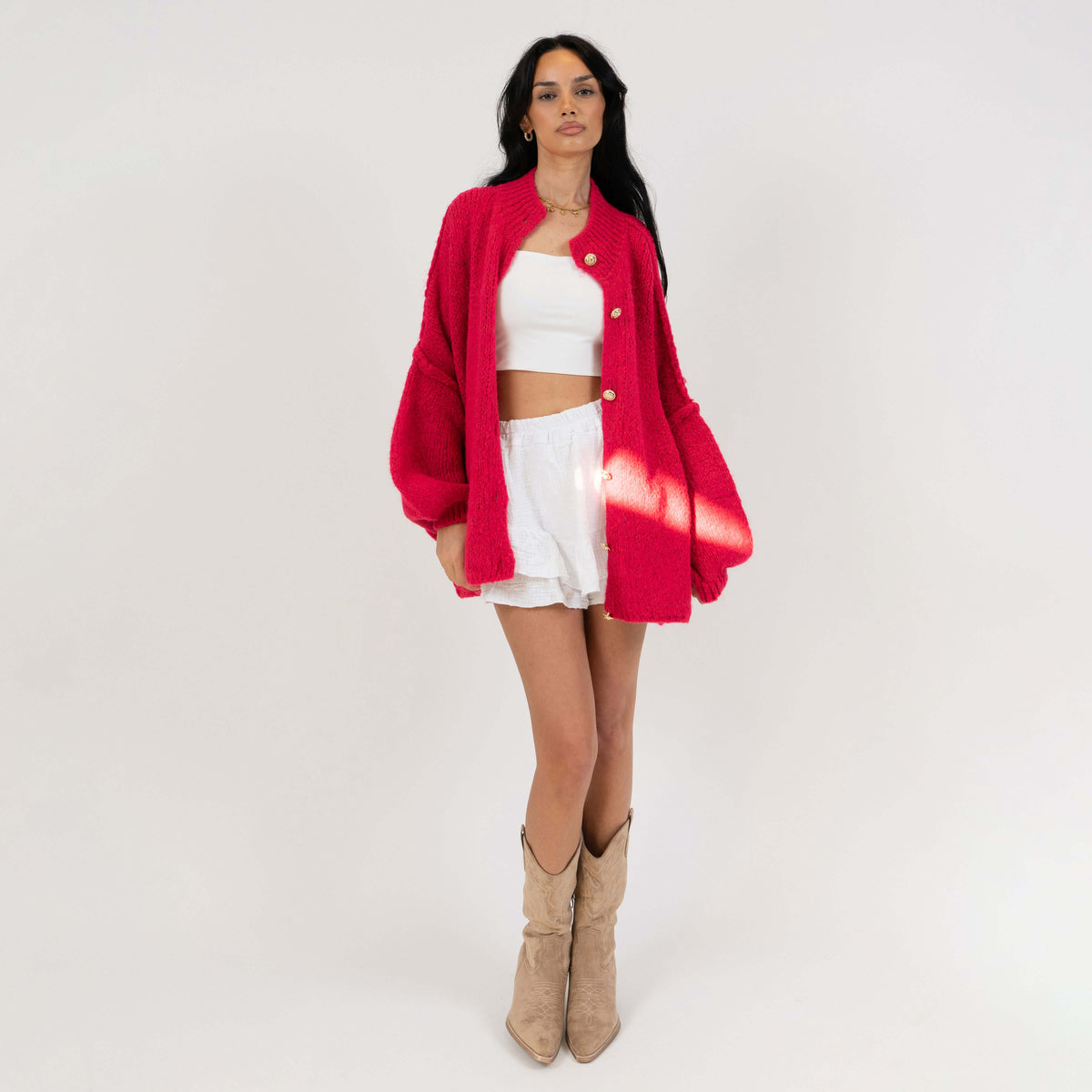 Cárdigan oversize “CozyGlam”