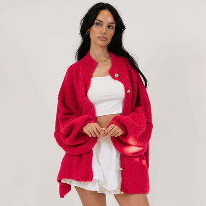 Cárdigan oversize “CozyGlam”