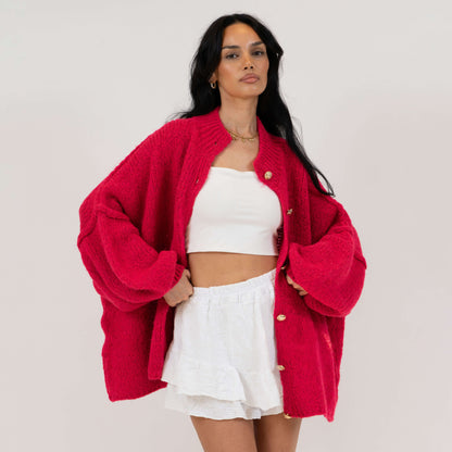 Cárdigan oversize “CozyGlam”