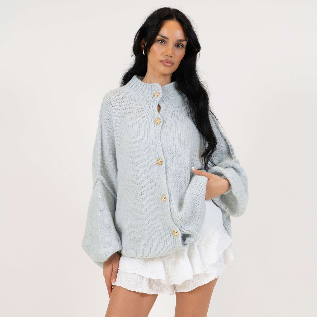 Cárdigan oversize “CozyGlam”
