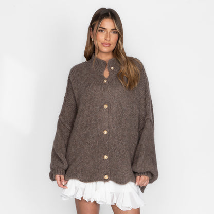 Cárdigan oversize “CozyGlam”