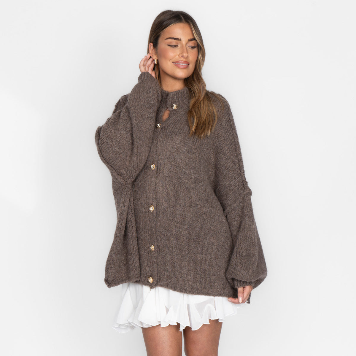 Cárdigan oversize “CozyGlam”