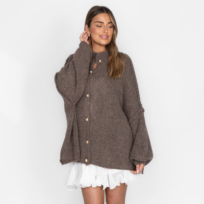 Cárdigan oversize “CozyGlam”