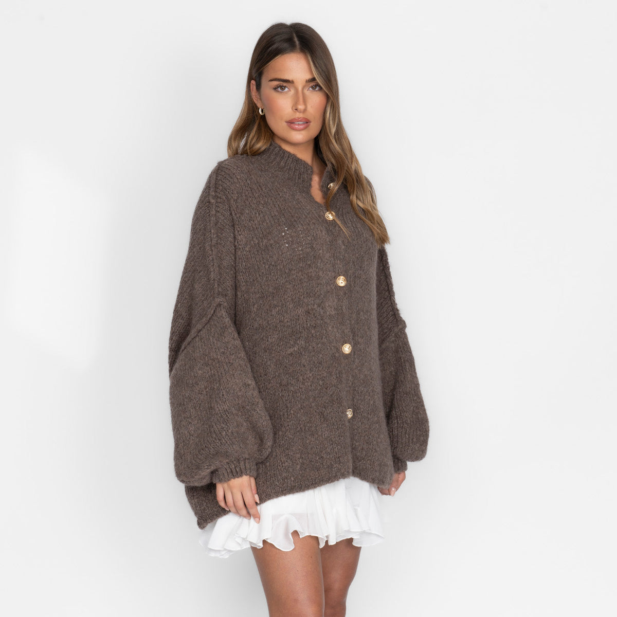 Cárdigan oversize “CozyGlam”