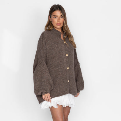 Cárdigan oversize “CozyGlam”