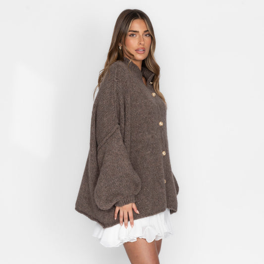 Cárdigan oversize “CozyGlam”