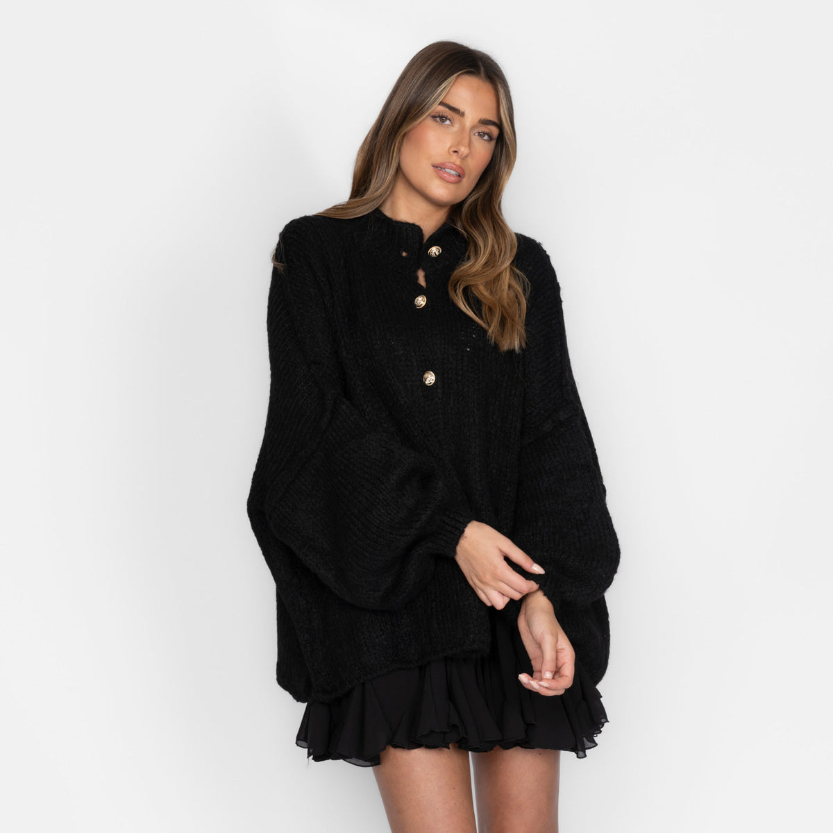 Cárdigan oversize “CozyGlam”